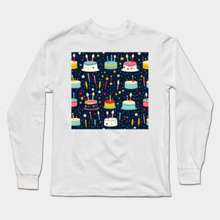 Happy Birthday Party Celebration Pattern 14 Long Sleeve T-Shirt